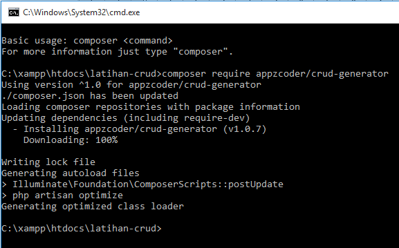 crud laravel 5.2 sederhana